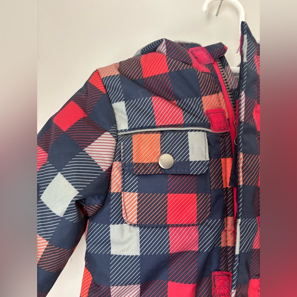 Wippette Toddler Lined Plaid Puffer Winter Jacket 18 months